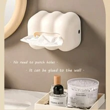 1 Miếng Creative Hộp khăn giấy Với Thiết kế đám mây In Sữa Trắng Màu sắc , Thích hợp Đối với Phòng khách , Phòng ngủ , Phòng tắm , Lấy cảm hứng Phong cách ins - Màu be - Xem 7