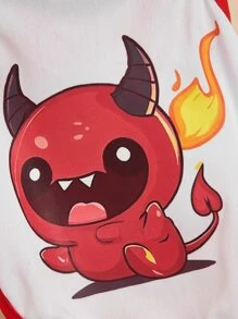 1 Pieza Chaleco Impreso De Diablo Para Mascota Perro/gato