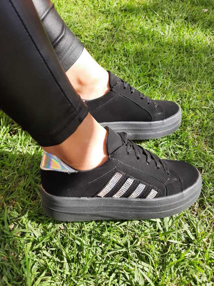 Shiny black tennis shoes outlet