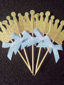 5pcs Baby Shower Party cake decoration - Multicolor - View 3