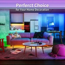 USB5VLED低電壓靈活燈條,板RGB變色,手機APP控制帶定時器,音樂和功能,合適的適用於臥室,桌子,電視背景,派對和DIY裝飾環境光 - 彩色 - 查看 5