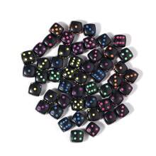 50入組/包亞克力骰子形狀珠子DIY方形手工製作串珠材料適用於製作鑰匙圈,項鍊,手環 - 12mm - 查看 11