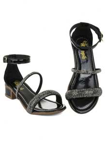 Klicpé Kids Heeled Sandals - 黑色 - 查看 5
