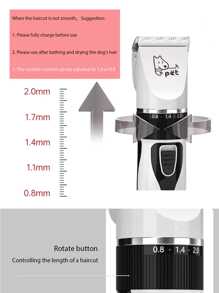 nicovaer 10 piezas Máquina de peluquería para mascotas Set - Azul - Ver 10