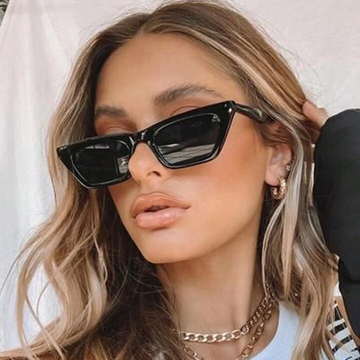 1pc Fashion Cat Eye Sunglasses With Small Frame For Outdoor Travel