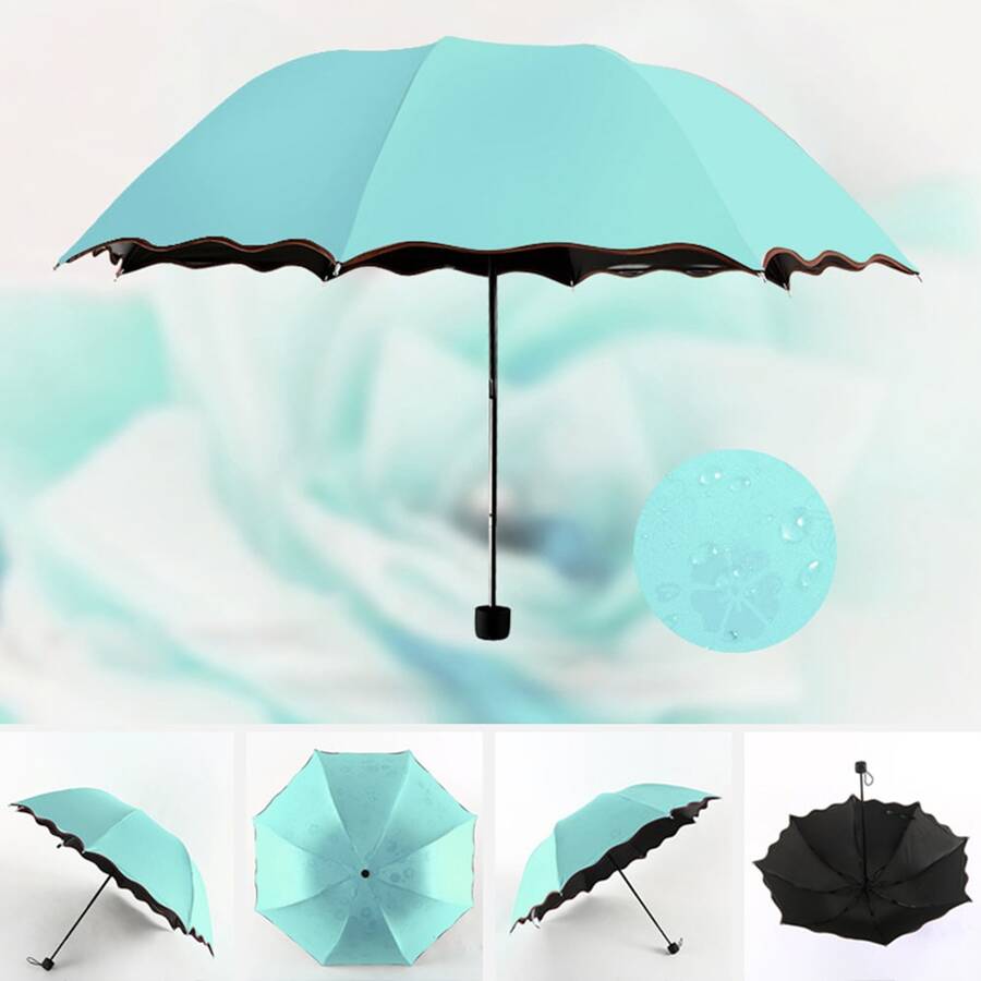 Magical Umbrella Parasol That Changes Color With The Rain - Multicolor - View 1
