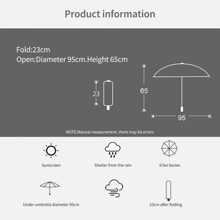 Magical Umbrella Parasol That Changes Color With The Rain - Multicolor - View 4