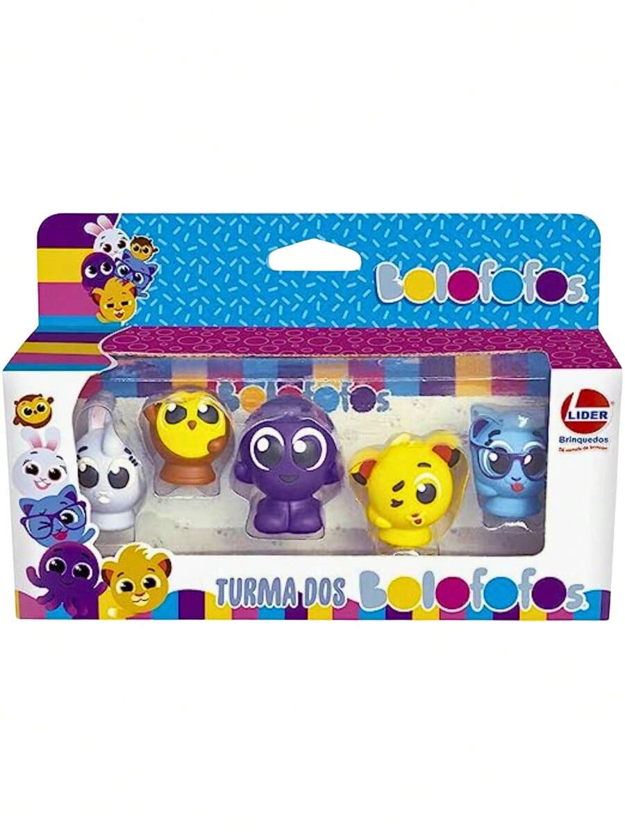 Brinquedo bolofofos infantil bonecos vinil bebê colorido crianças unissex - Multicolorido - Visão 1