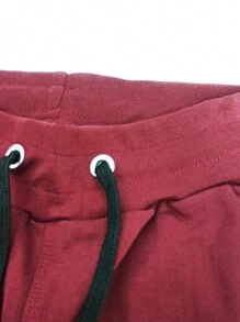 Men Sweatpants - Màu Đỏ Sâu - Xem 2