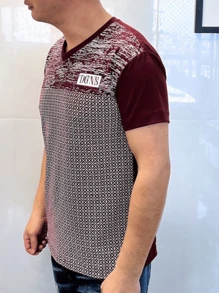 Men T-Shirts - Màu Đỏ Sâu - Xem 2