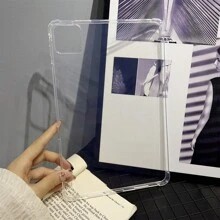 1入組透明平板保護套帶有四角防摔,適用於ipad和samsung - 無色 - 查看 8