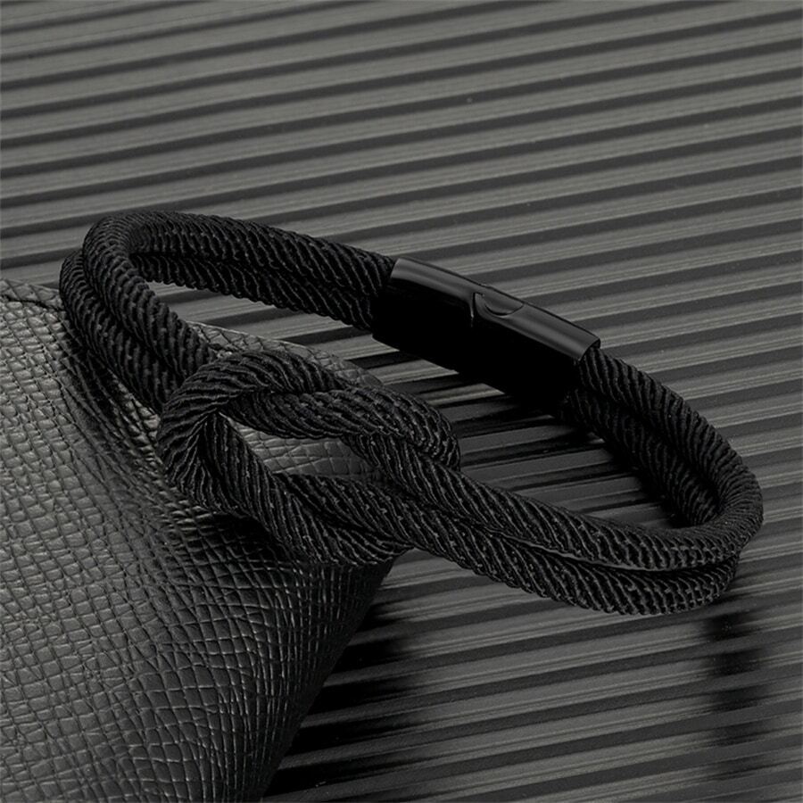 Black Bracelet/hand Strap - Black - View 1