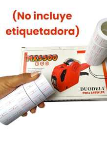 5000 Labels For Manual Price Labeling Machine - Red and White - View 2