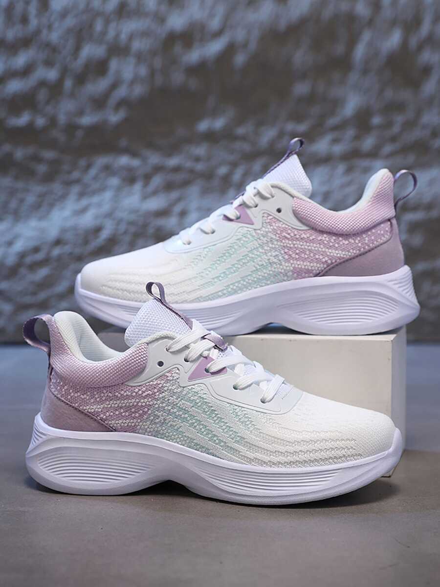 2024年新款女士跑鞋,透氣輕量化戶外休閒旅遊鞋,柔軟防滑減震全配運動鞋 - 彩色 - 查看 1