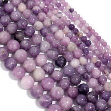 1鋼絞線紫色石珠4/6/8/10mm圓珠適用於手環,項鍊製作 - 紫色 - 查看 2