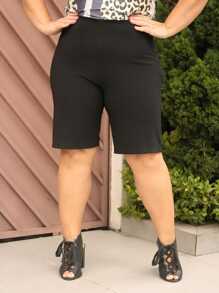 Plus Size Shorts - Negro - Ver 1