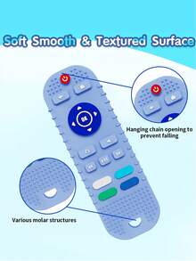 1入組隨機嬰兒電視遙控器造型咀嚼抓握練習遊戲開發智力早期教育感官玩具幼兒（部分部件隨機發送）學校、學生、文具、學校用品 - 彩色 - 查看 5