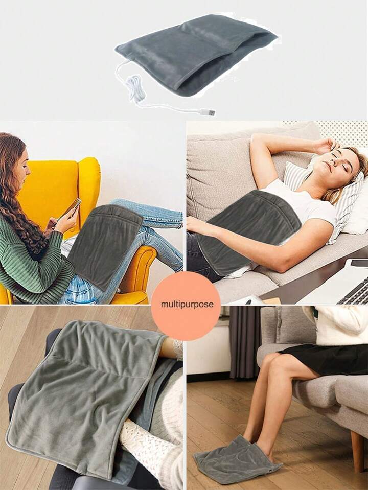 1pc Multi-purpose Usb-powered Portable Heating Warmer For Hands, Feet,  Small Electric Blanket, Suitable For Winter And Christmas | SHEIN UK