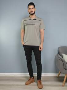 Men Polo Shirts - Màu xanh Bạc hà - Xem 7