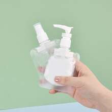 1pc Travel Toiletry Bottles Set, Including Shampoo, Lotion, Shower Gel, Face Wash, Spray Bottle, Portable Squeezable Container - Multicolor - View 3