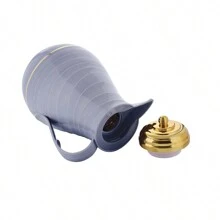 Pink Glass & Plastic Shell Vacuum Flask & & Cold Cup & Tea/coffee Pot - Light Grey - View 5