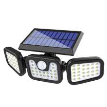 Lámpara Solar Led Giratoria Impermeable Para Exteriores - Negro - Ver 1