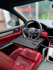 Bàn vô lăng ô tô, Khay để bàn đa năng cho máy tính xách tay, máy tính bảng, bàn ăn di động Phụ kiện nội thất ô tô - màu đen - Xem 8