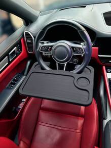 Bàn vô lăng ô tô, Khay để bàn đa năng cho máy tính xách tay, máy tính bảng, bàn ăn di động Phụ kiện nội thất ô tô - màu đen - Xem 2