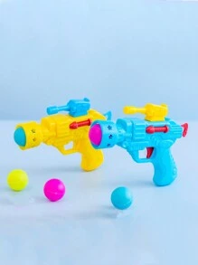 弹性乒乓球玩具枪，创意新奇趣味玩具手枪