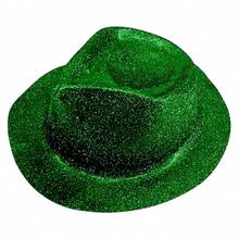 Sombrero de Fiesta Pachuco Diamantina - 12 Piezas. - Verde - Ver 1