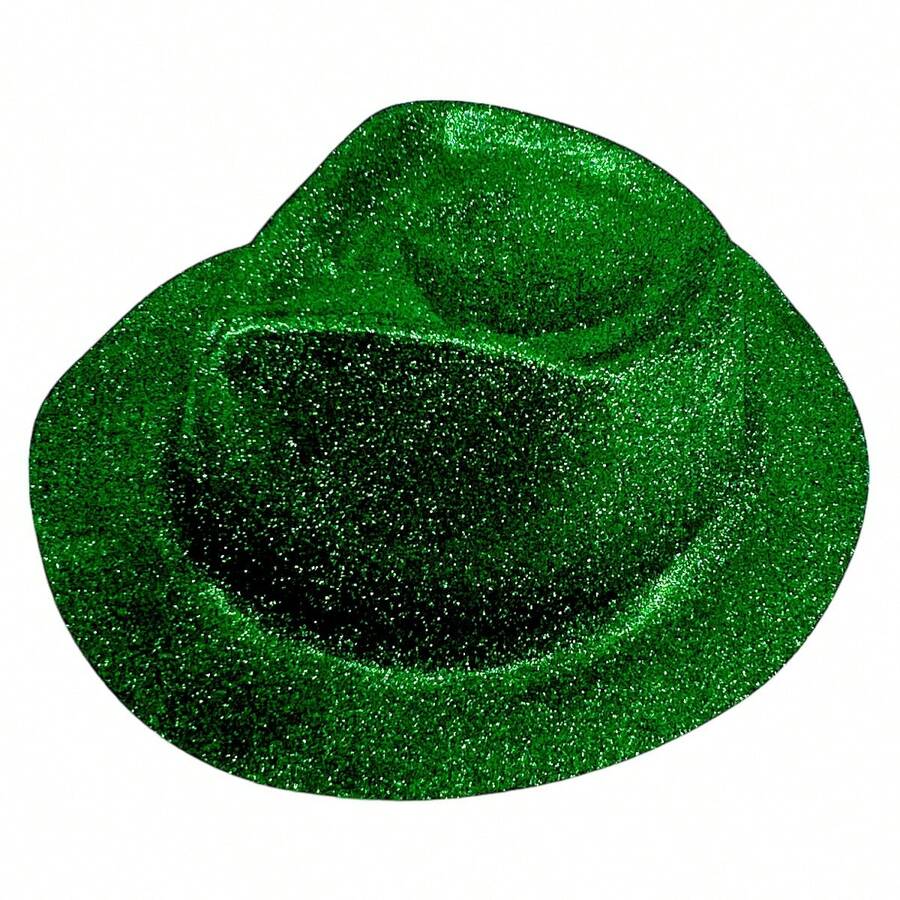 Sombrero de Fiesta Pachuco Diamantina - 12 Piezas. - Verde - Ver 1