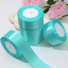 1 Pièce Ruban De Satin De 25 Mètres/rouleau, Ruban De Satin De Soie De Matériau De Fleur De Rose De Bricolage Décoration Ruban De Bande De Cadeau De Gâteau D'emballage De Mariage De Fête