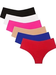 6 pzs XS Calzones de mujer invisibles - Multicolor - Ver 2