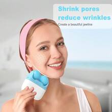 Rodillo para Rostro y Ojos, Herramientas de Cuidado Facial para la Piel - Azul - Ver 6