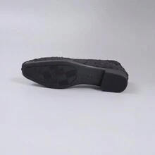 Bailarinas Negras Para Mujer Con Puntera Cuadrada - Negro - Ver 6