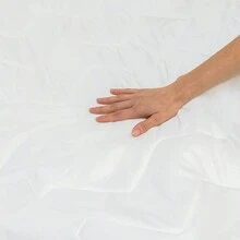 PROTECTOR DE COLCHON DE CAJÓN KING SIZE TELA BRAMANTE - Blanco - Ver 5