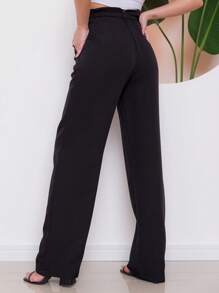 Women Pants - 黑色 - 查看 3