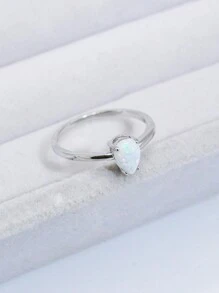 Nhẫn đơn đẹp - Bạc - Xem 4