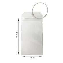5 cái/gói Thẻ hành lý trong suốt bằng nhựa PVC, Nhãn vali du lịch kinh doanh Thẻ nhựa mềm, Hộp đựng thẻ hành trình không thấm nước Cần thiết cho hành trình - Trong sáng - Xem 6