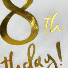 20pcs Gold Foil Printed 18th Birthday Party Disposable Paper Napkins (6.5*6.5inch) Made From Virgin Wood Pulp, Suitable For Birthday Parties, Hotel, Restaurant, Bar, Catering, Dining Table Disposable Supplies,Christmas - White - View 5