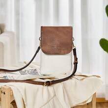 BOSTANTEN Leather Small Crossbody Bags for Women Designer Cell Phone Bag Wallet Purses Adjustable Strap - 米色 - 查看 1