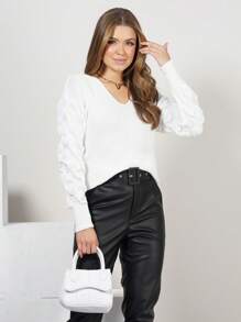 Women Sweaters - trắng - Xem 7