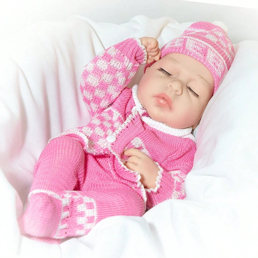 Mini Sleeping Premature Baby Doll,Home Decoration - Coral Pink - View 1