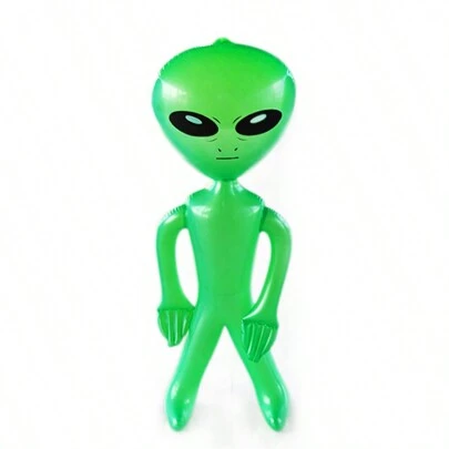 1pc 63 X 33.5 Inches Inflatable Alien Decoration For Pool Party, Birthday, Halloween, Alien-Themed Party, Mother's Day Graduation