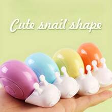 文具大容量6m修正帶小蝸牛可愛卡通幼兒園學生改變帶顏色隨機1入 - 彩色 - 查看 2