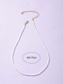 假珍珠串珠項鍊