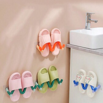 1入組創意和迷人的波浪形狀鞋架適用於家庭使用