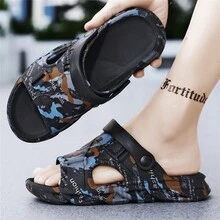 Men's Indoor/outdoor Slippers - Black - View 8