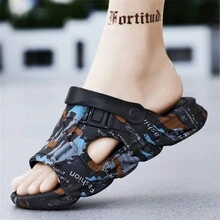 Men's Indoor/outdoor Slippers - Black - View 5