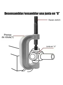 Prensa Rotula  Kit 4 En 1 Instalador Montar Desmontar 2wd 4wd Vmingo Mexico - Negro - Ver 6